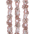 New design  and hot sale crystal bling beaded trims for wedding dress RH992